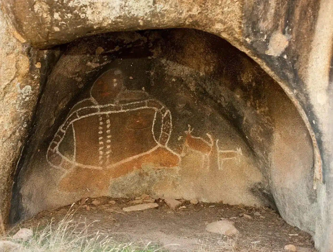 Ancient Aboriginal Rock Art at Bunjil Shelter
