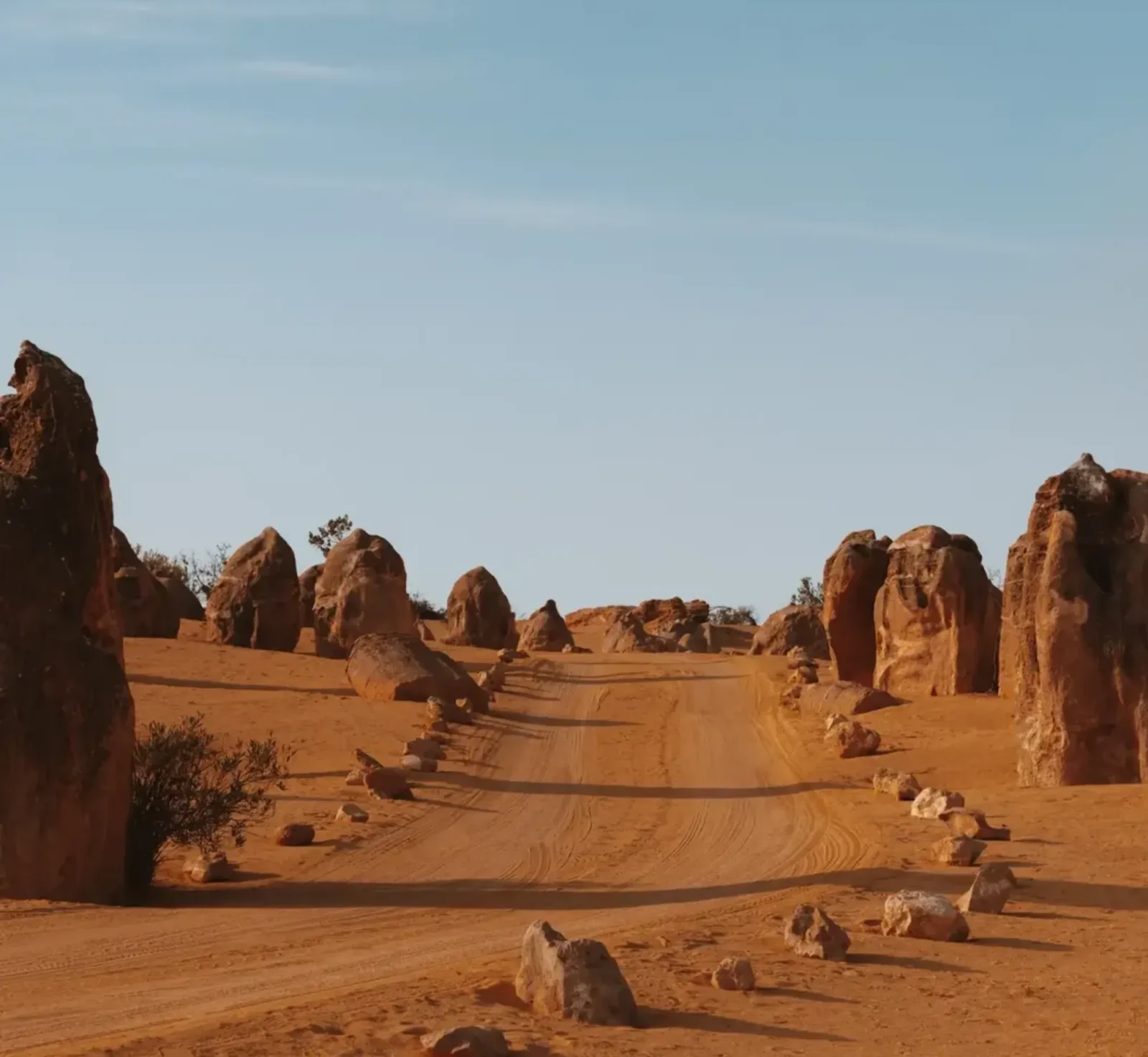 can you touch the Pinnacles Desert formations